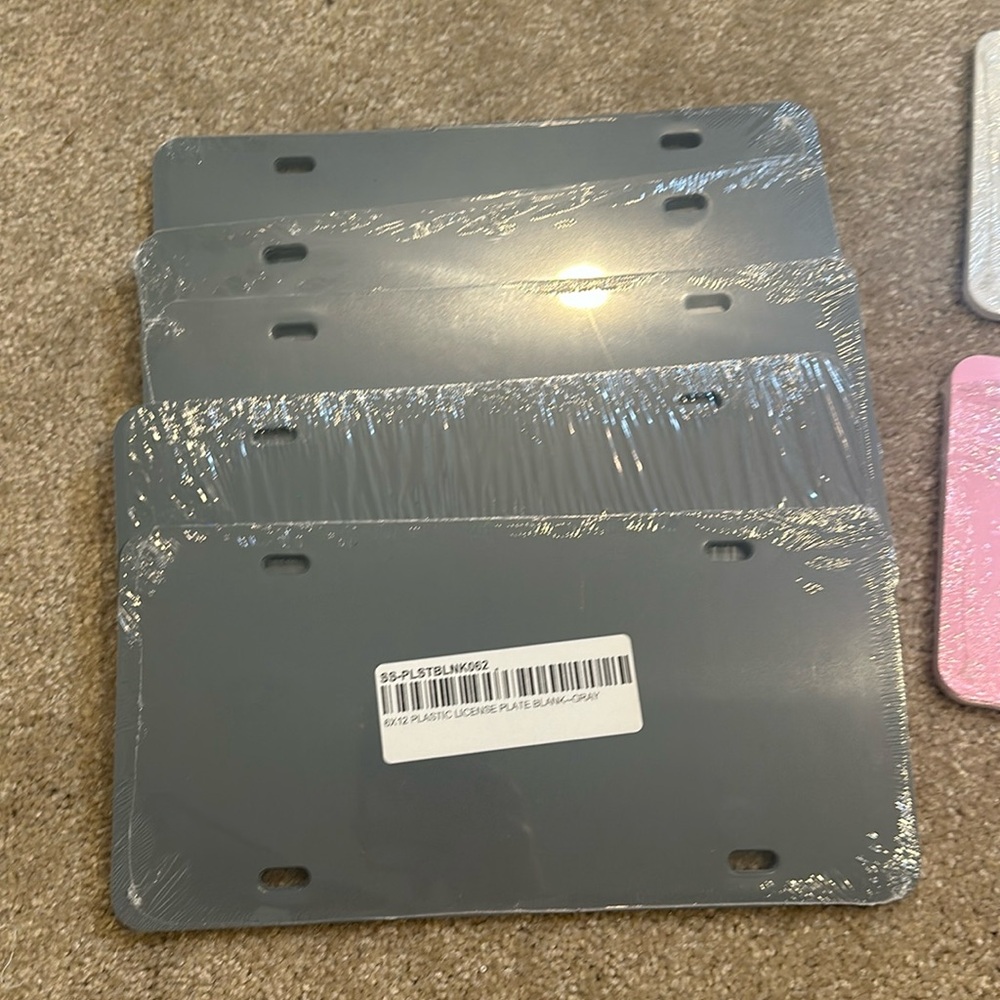 Blank Car plates